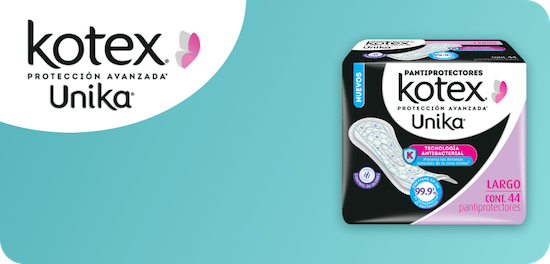 Pantiprotectores Kotex® Unika