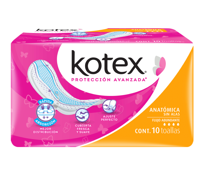 Kotex® Anatómica Sin Alas