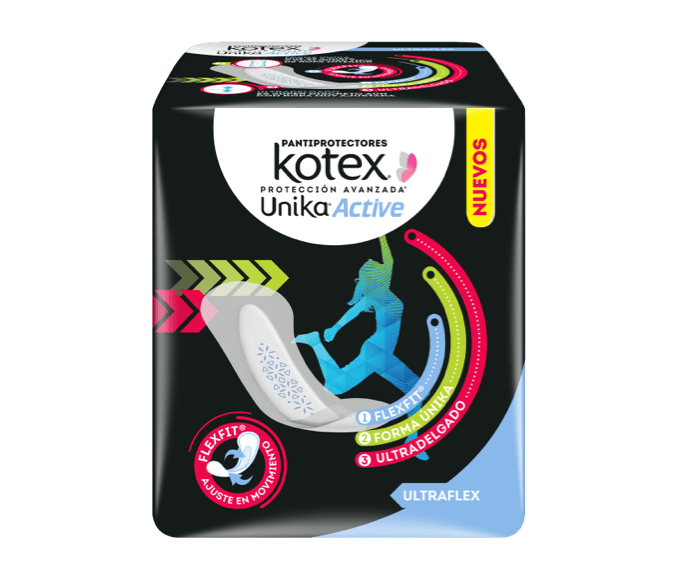 Kotex® Unika® Active Pantiprotectores