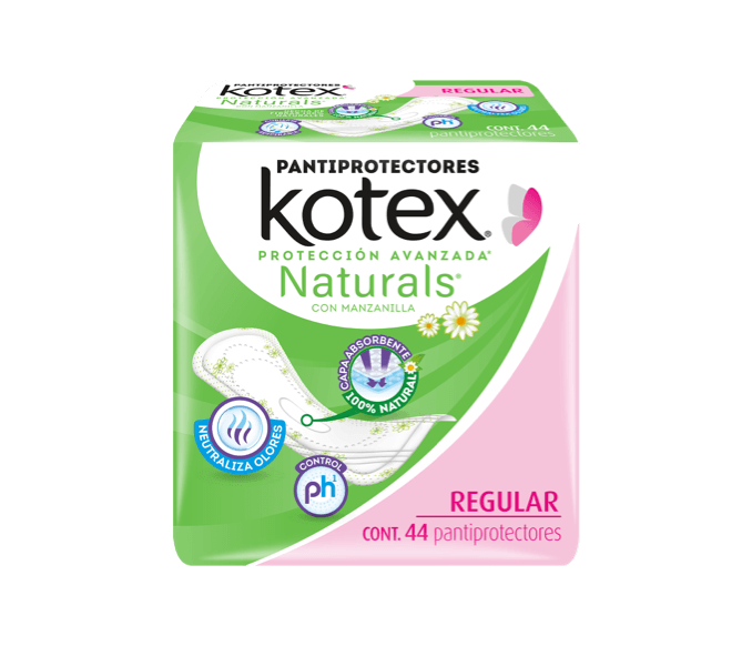 Kotex® Naturals® Pantiprotectores Regulares