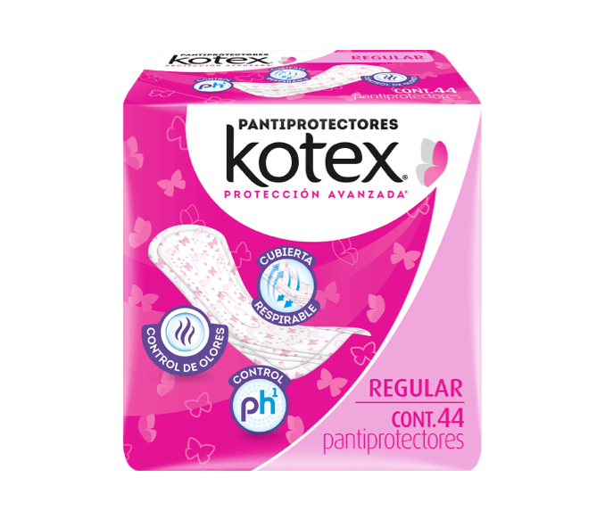 Pantiprotectores Kotex® regular o tanga