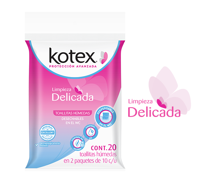 Toallitas Húmedas Kotex® 20 piezas