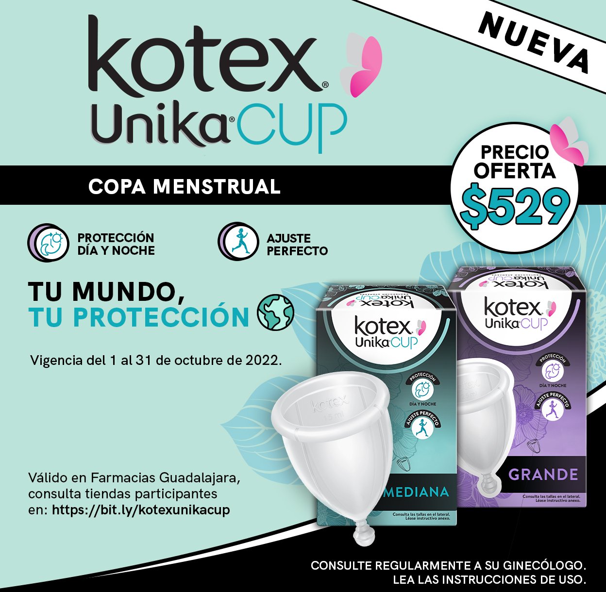 Kotex Unika Cup a precio especial